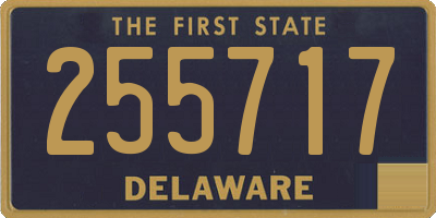DE license plate 255717