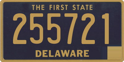 DE license plate 255721