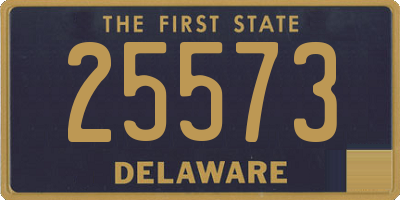 DE license plate 25573