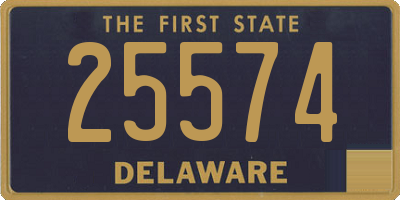 DE license plate 25574