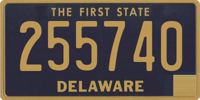 DE license plate 255740