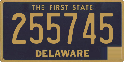 DE license plate 255745