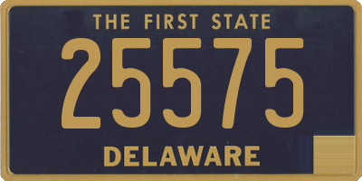 DE license plate 25575
