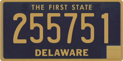 DE license plate 255751