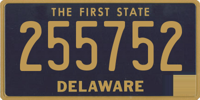 DE license plate 255752