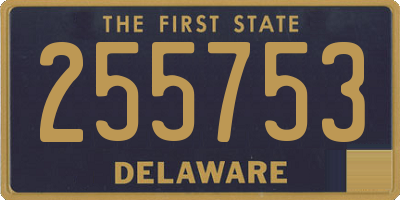 DE license plate 255753