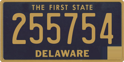 DE license plate 255754