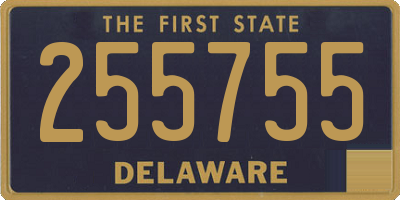 DE license plate 255755