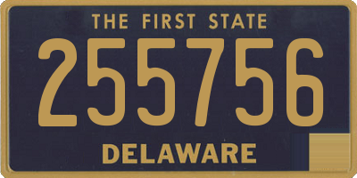 DE license plate 255756