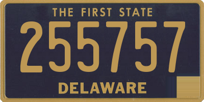 DE license plate 255757