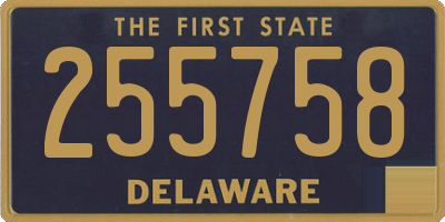 DE license plate 255758