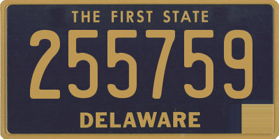DE license plate 255759