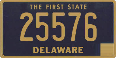 DE license plate 25576