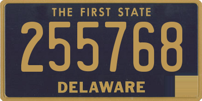 DE license plate 255768