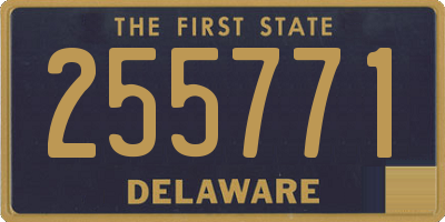 DE license plate 255771