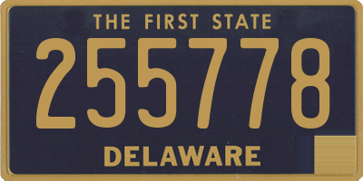 DE license plate 255778