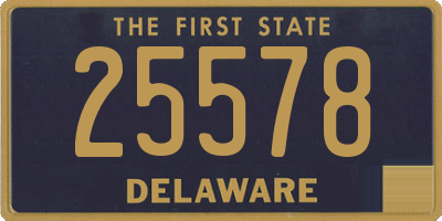 DE license plate 25578