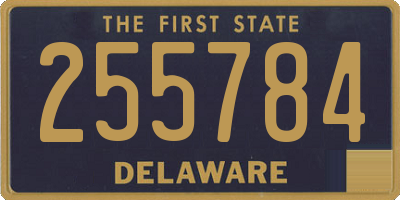 DE license plate 255784