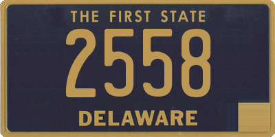 DE license plate 2558