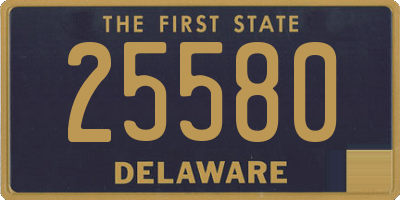 DE license plate 25580