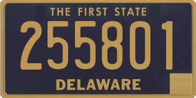 DE license plate 255801