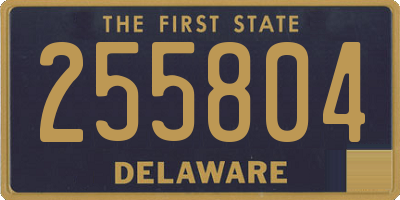 DE license plate 255804
