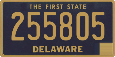 DE license plate 255805