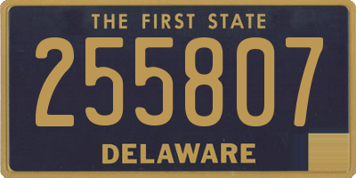 DE license plate 255807