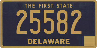 DE license plate 25582