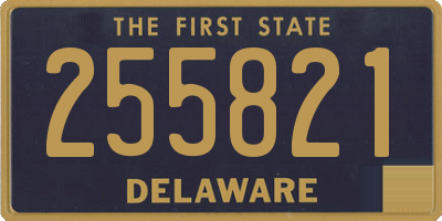 DE license plate 255821