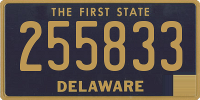 DE license plate 255833