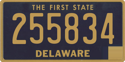 DE license plate 255834