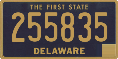DE license plate 255835