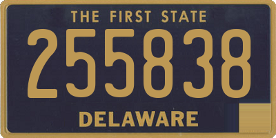 DE license plate 255838