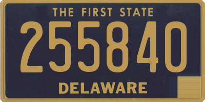 DE license plate 255840