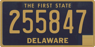 DE license plate 255847