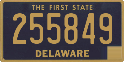 DE license plate 255849