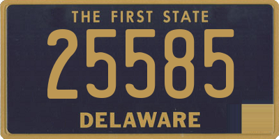 DE license plate 25585