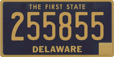 DE license plate 255855