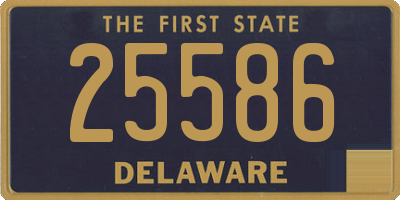 DE license plate 25586