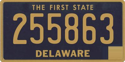 DE license plate 255863