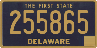DE license plate 255865