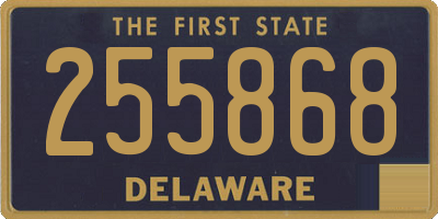 DE license plate 255868