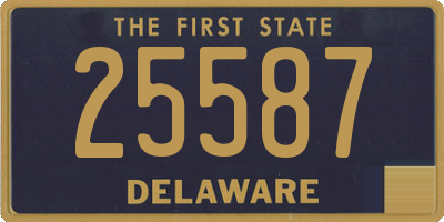 DE license plate 25587