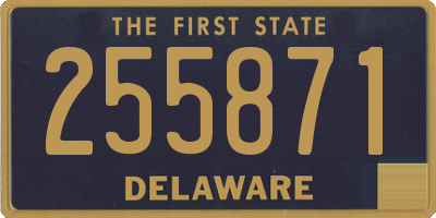 DE license plate 255871