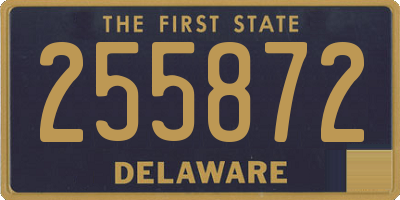 DE license plate 255872