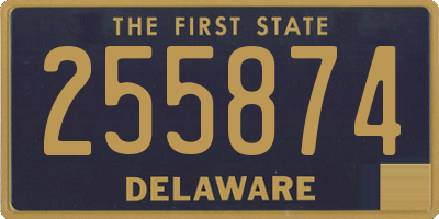 DE license plate 255874
