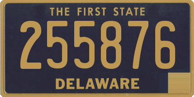 DE license plate 255876