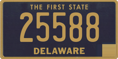 DE license plate 25588