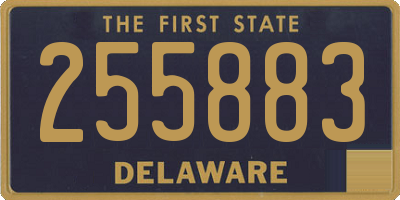 DE license plate 255883